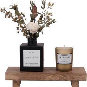 Small Wood Tray Pedestal Stand